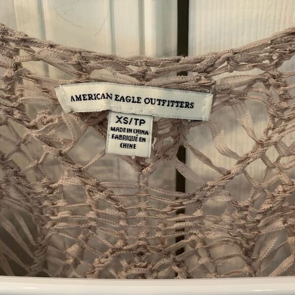 AEO Long Open Front Cardigan Sweater sz XS - Picture 4 of 6